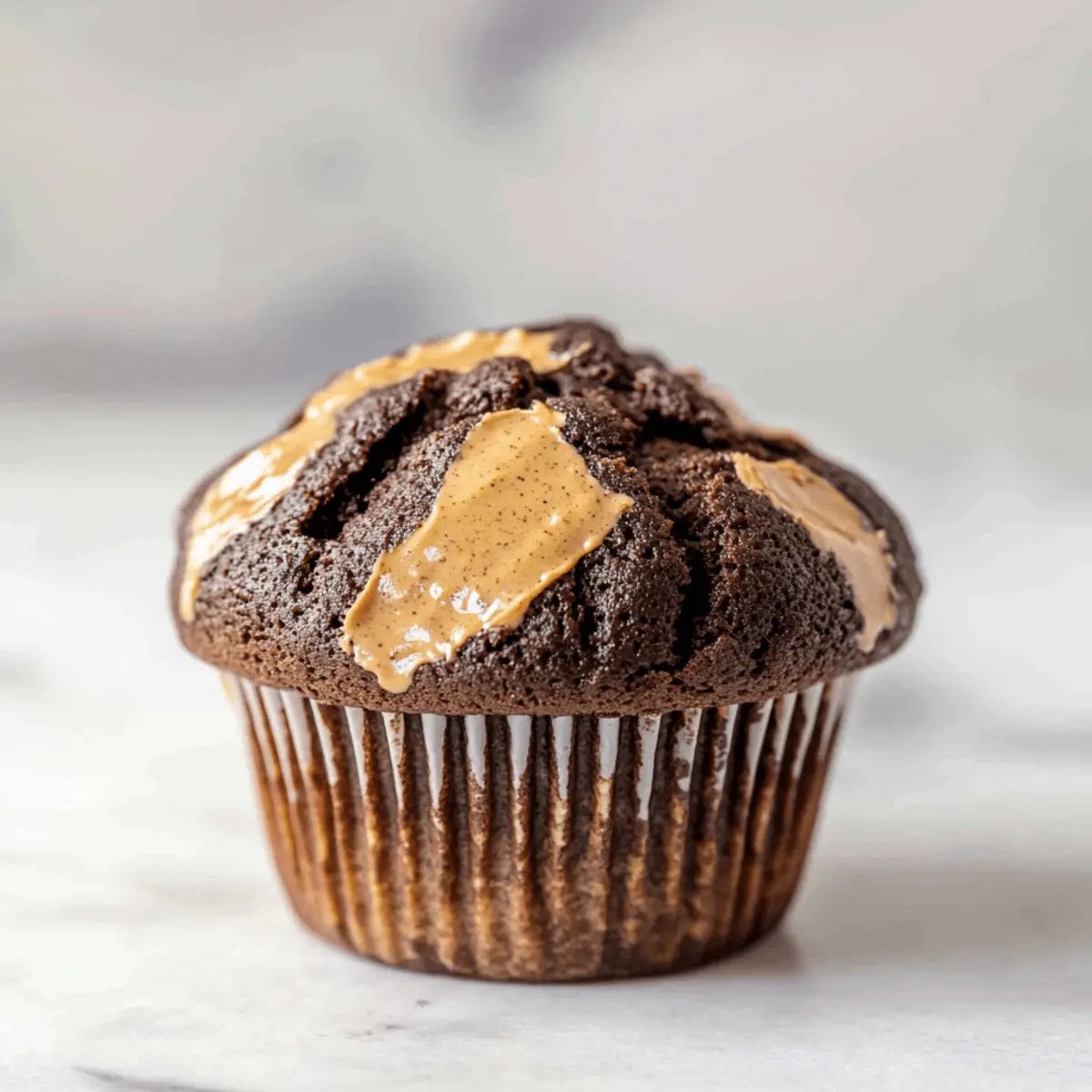 Chocolate Peanut Butter Muffins