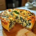 Cottage Cheese and Spinach Crustless Quiche