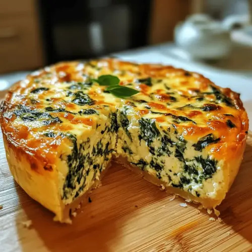 Cottage Cheese and Spinach Crustless Quiche