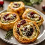 Cranberry Cream Cheese Pinwheels