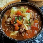 Hearty Cabbage Soup with Ground Beef