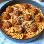 Creamy Spaghetti and Meatballs