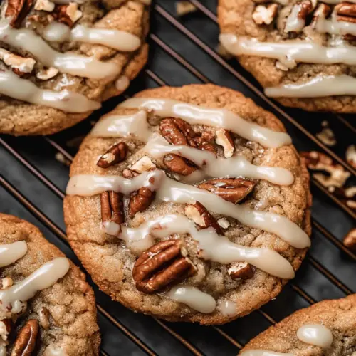 Maple Pecan Cookies with Brown Butter