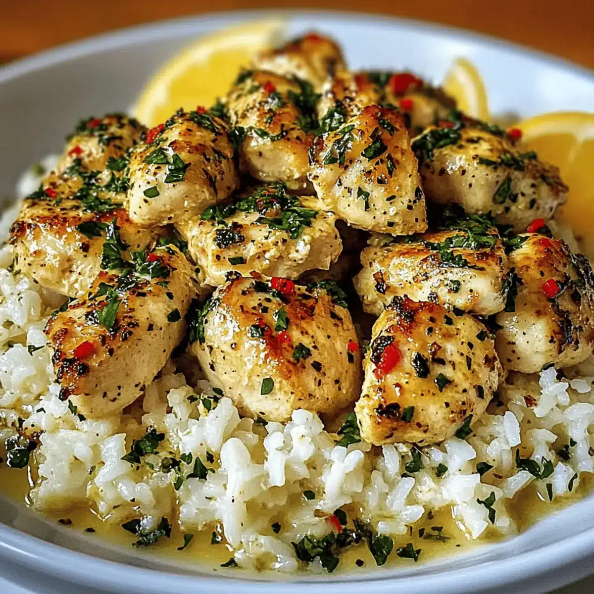 Chicken Scampi Creamy Garlic Rice
