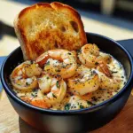 Shrimp Scampi Bowls with Garlic Bread