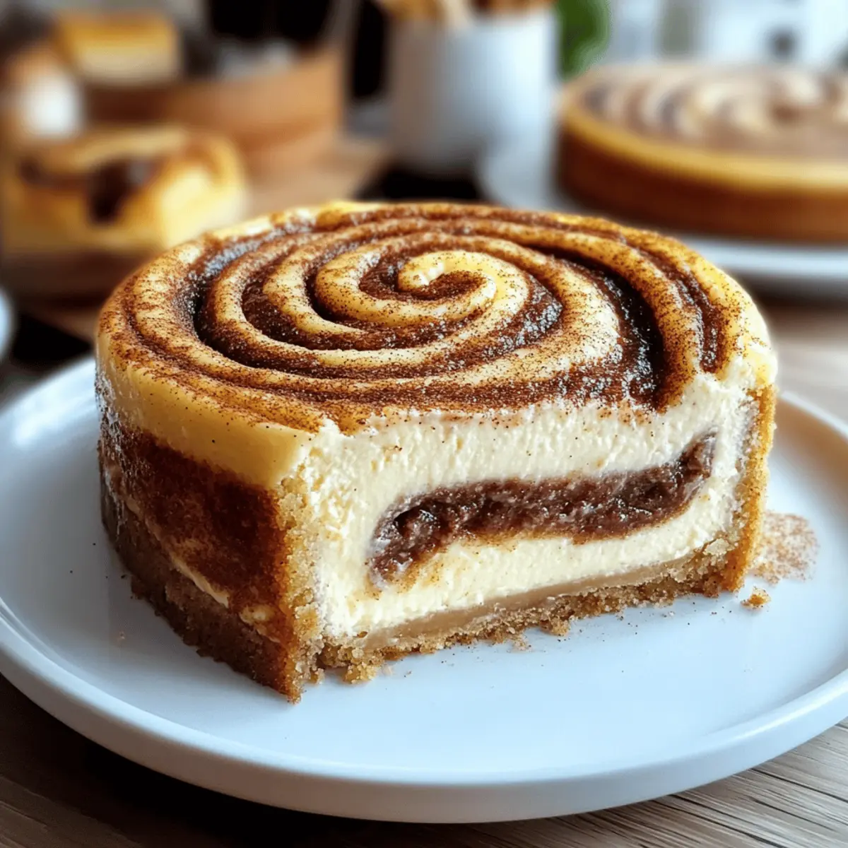 Cinnamon Roll Honeybun Cheesecake
