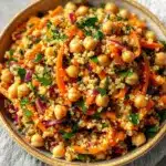 Moroccan-Spiced Chickpea and Carrot Couscous Salad