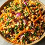 Moroccan-Spiced Chickpea and Carrot Couscous Salad