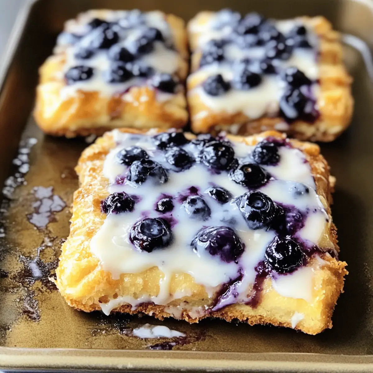 Wild Blueberry Coffee Cake Danishes