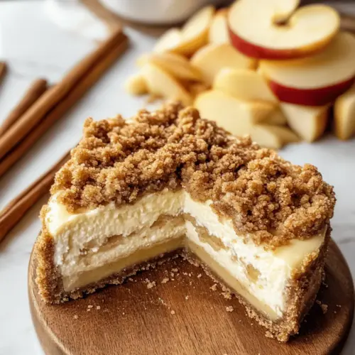 Apple Crumble Cheesecake