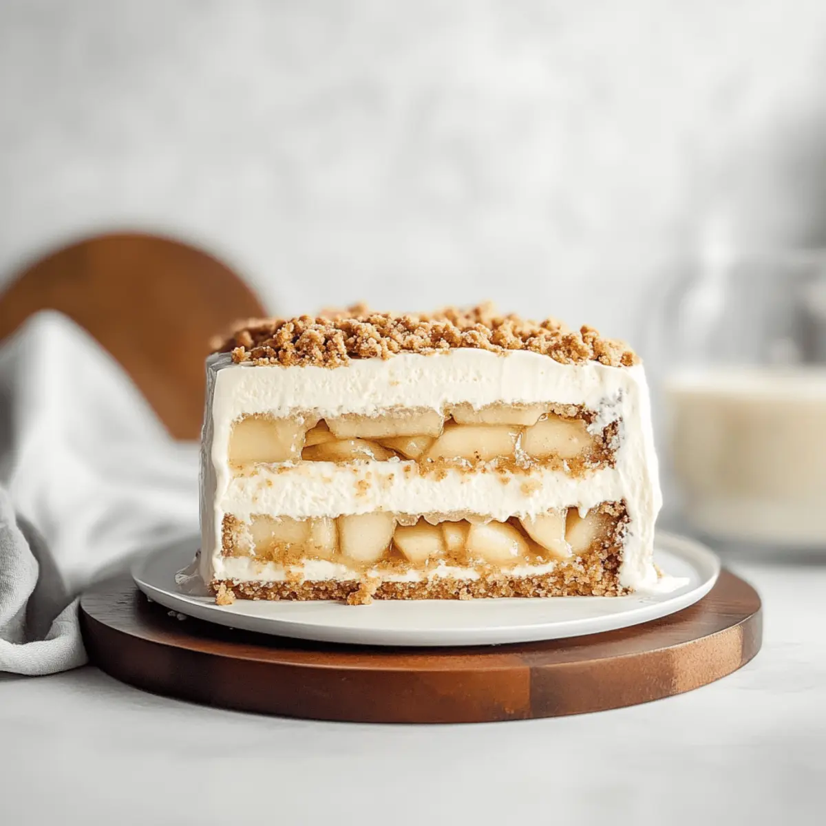 Apple Crumble Ice Cream Cake
