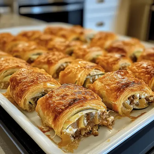 Baked Sausage Cream Cheese Crescents