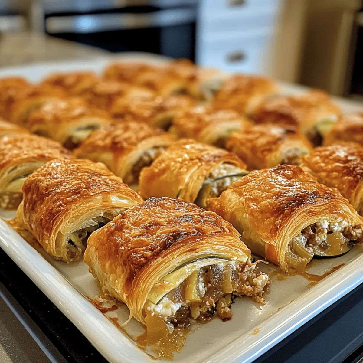 Baked Sausage Cream Cheese Crescents