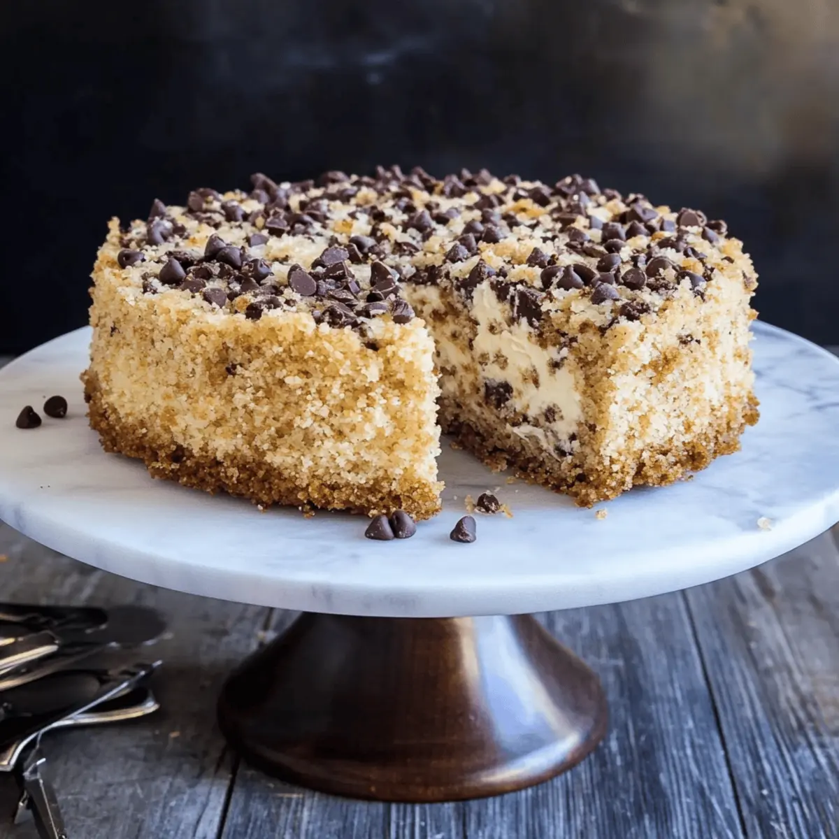 Chocolate Chip Ricotta Crumb Cake