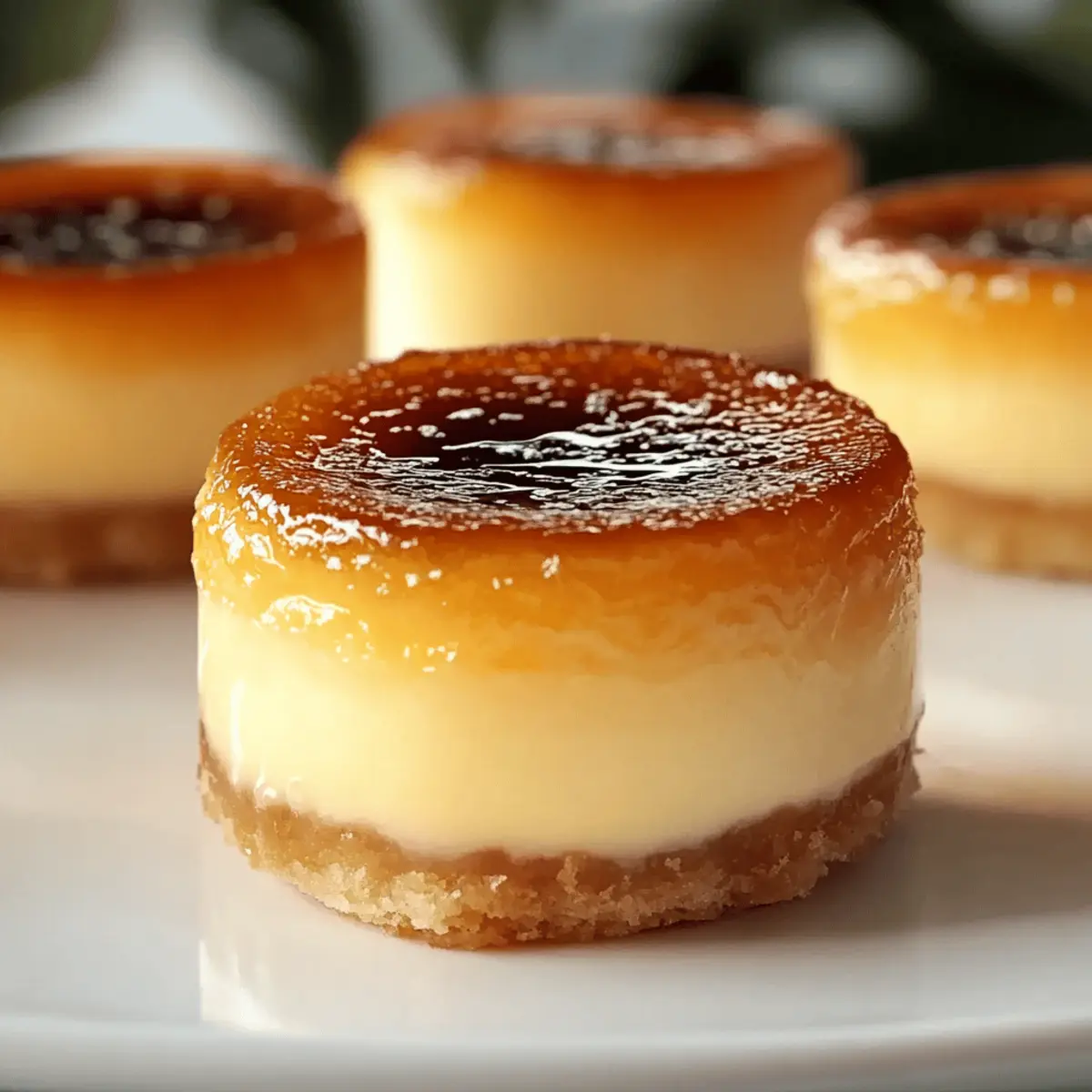 Mini Crème Brûlée Cheesecakes