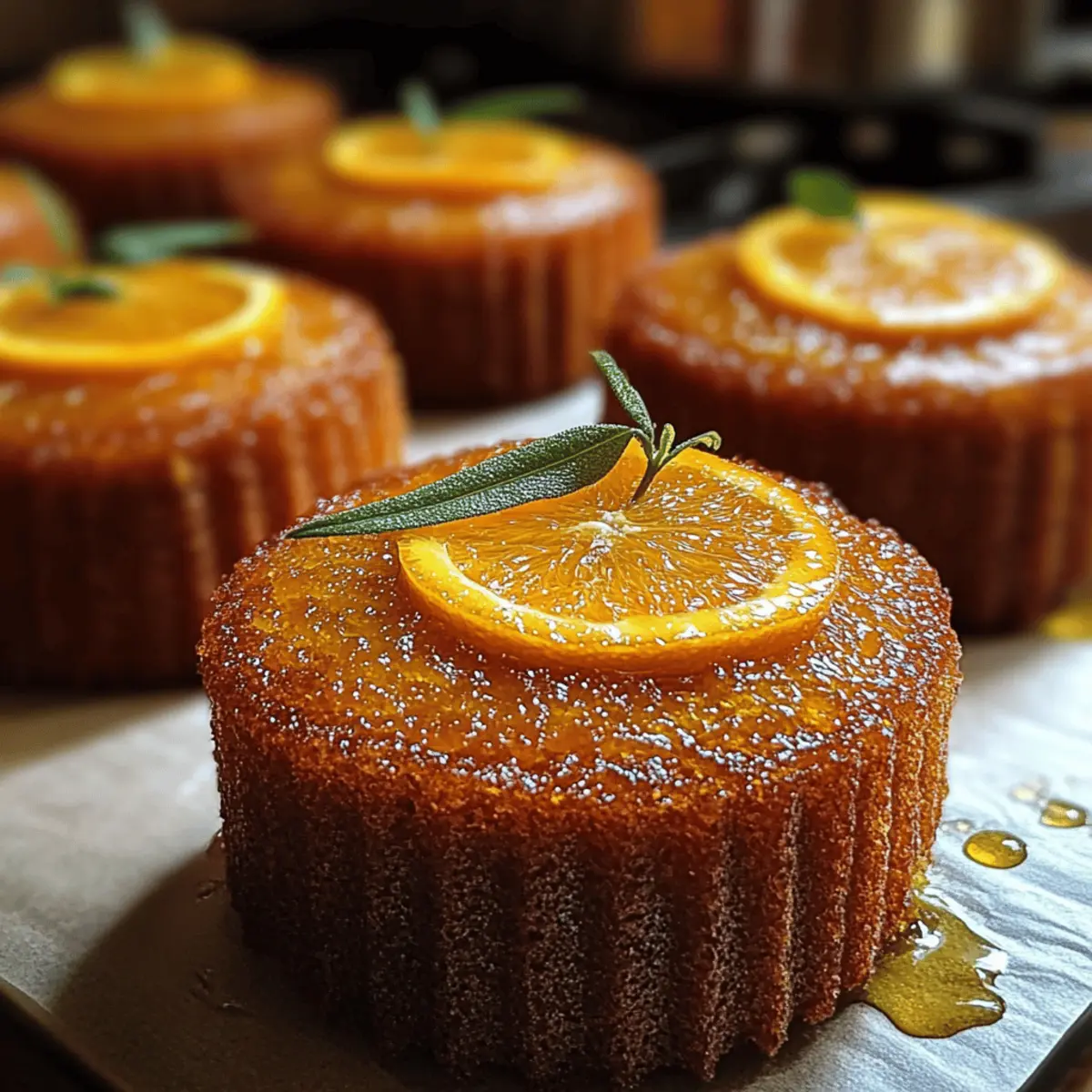 Orange Ginger Honey Cakes