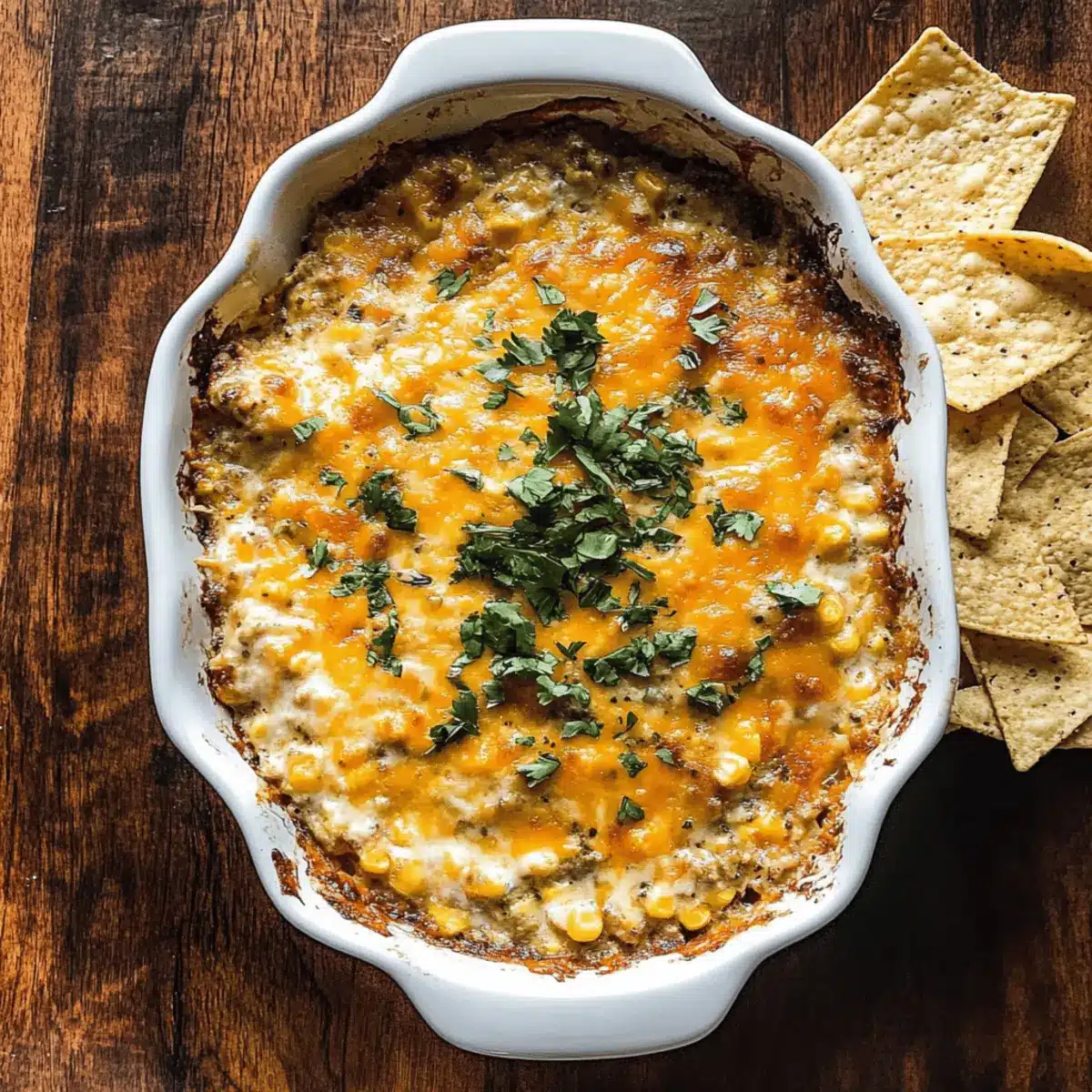 Roasted Poblano Corn Dip