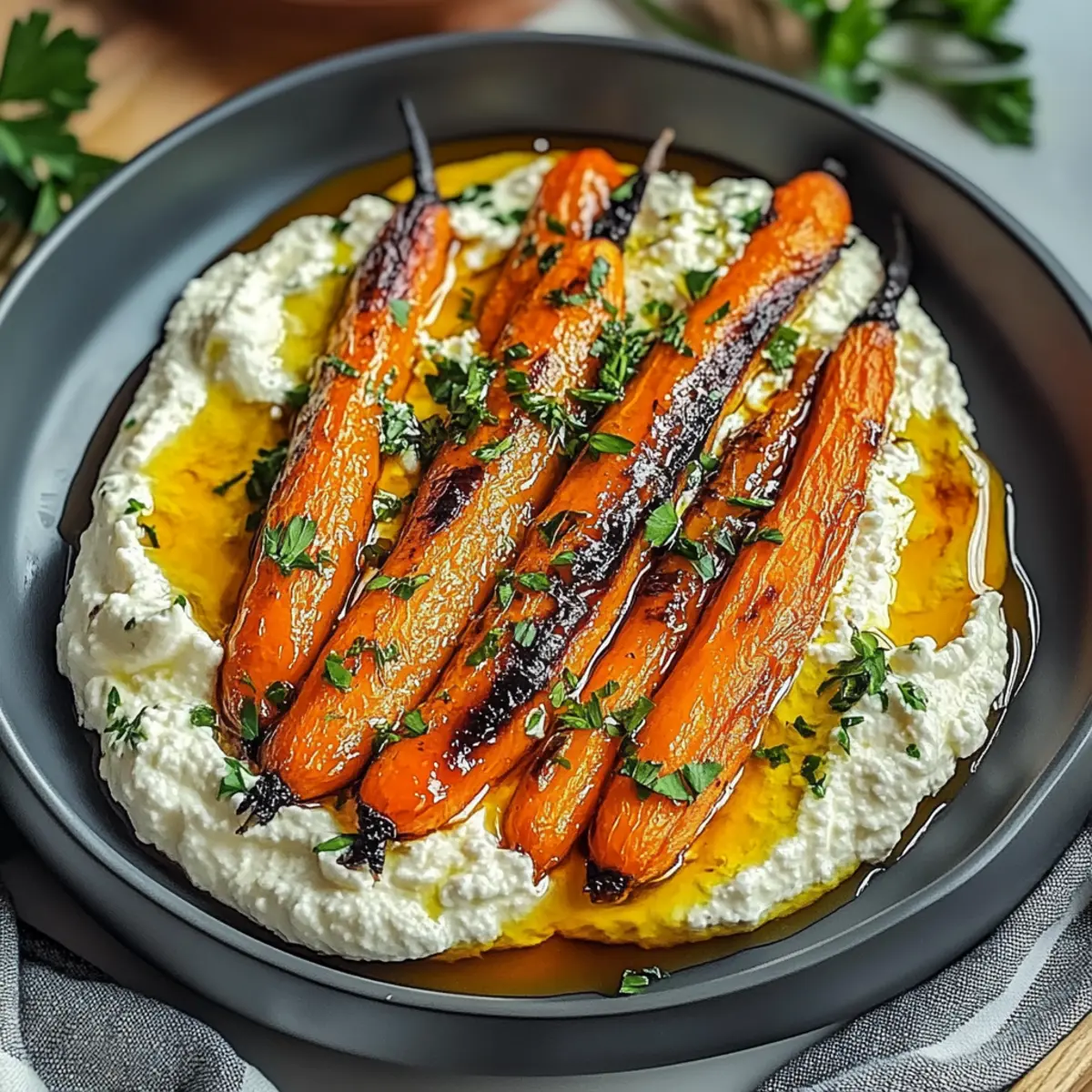 Roasted Carrots with Whipped Ricotta