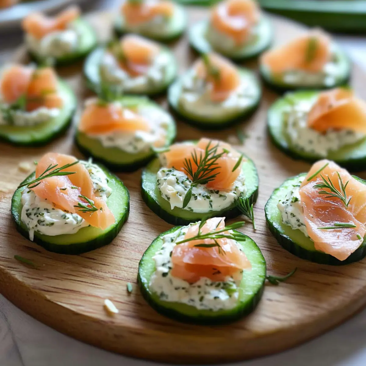 Cucumber Smoked Salmon Bites