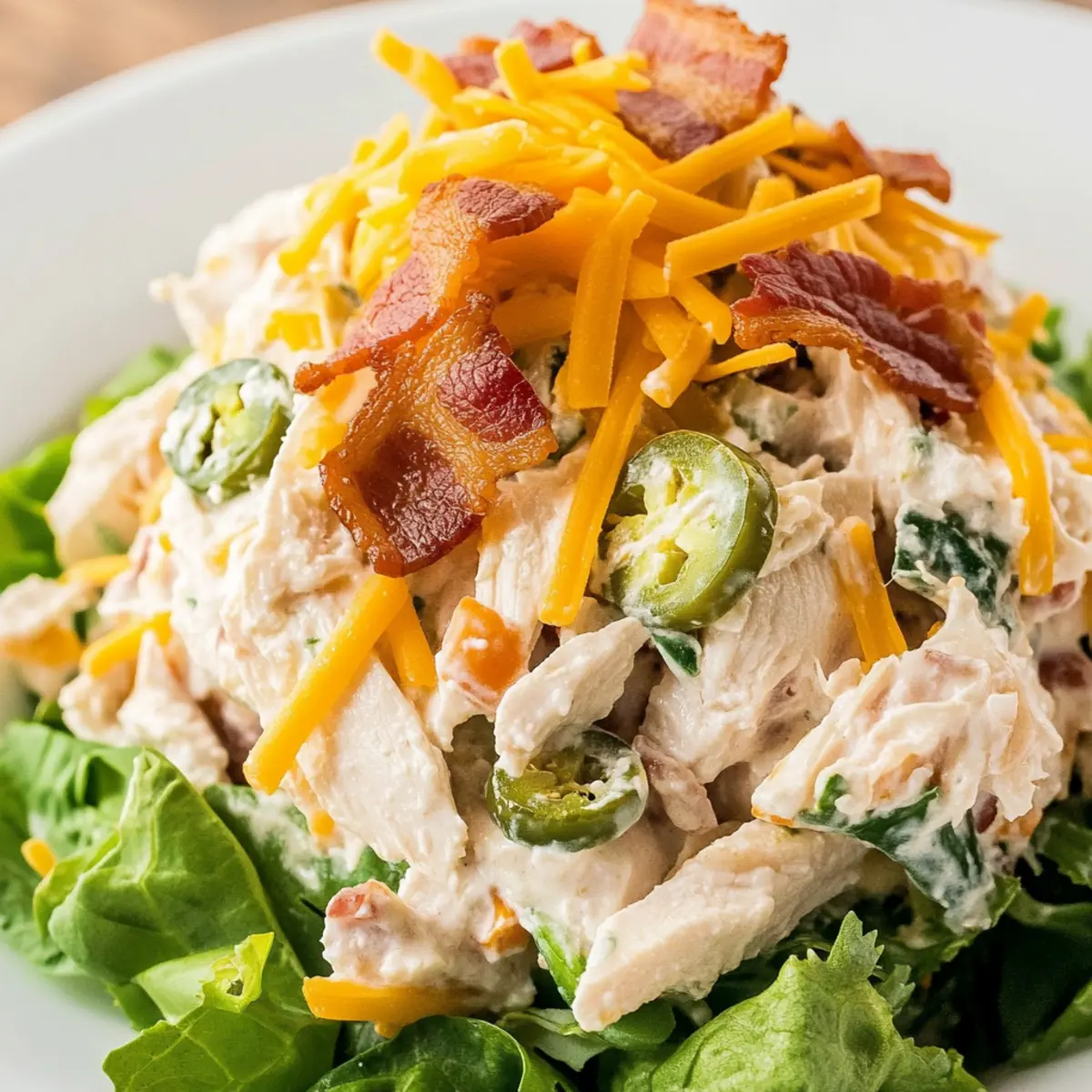 Jalapeño Popper Chicken Salad