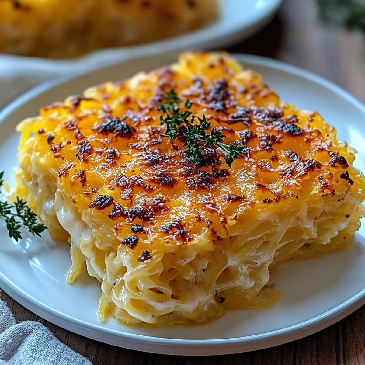 Spaghetti Squash Au Gratin