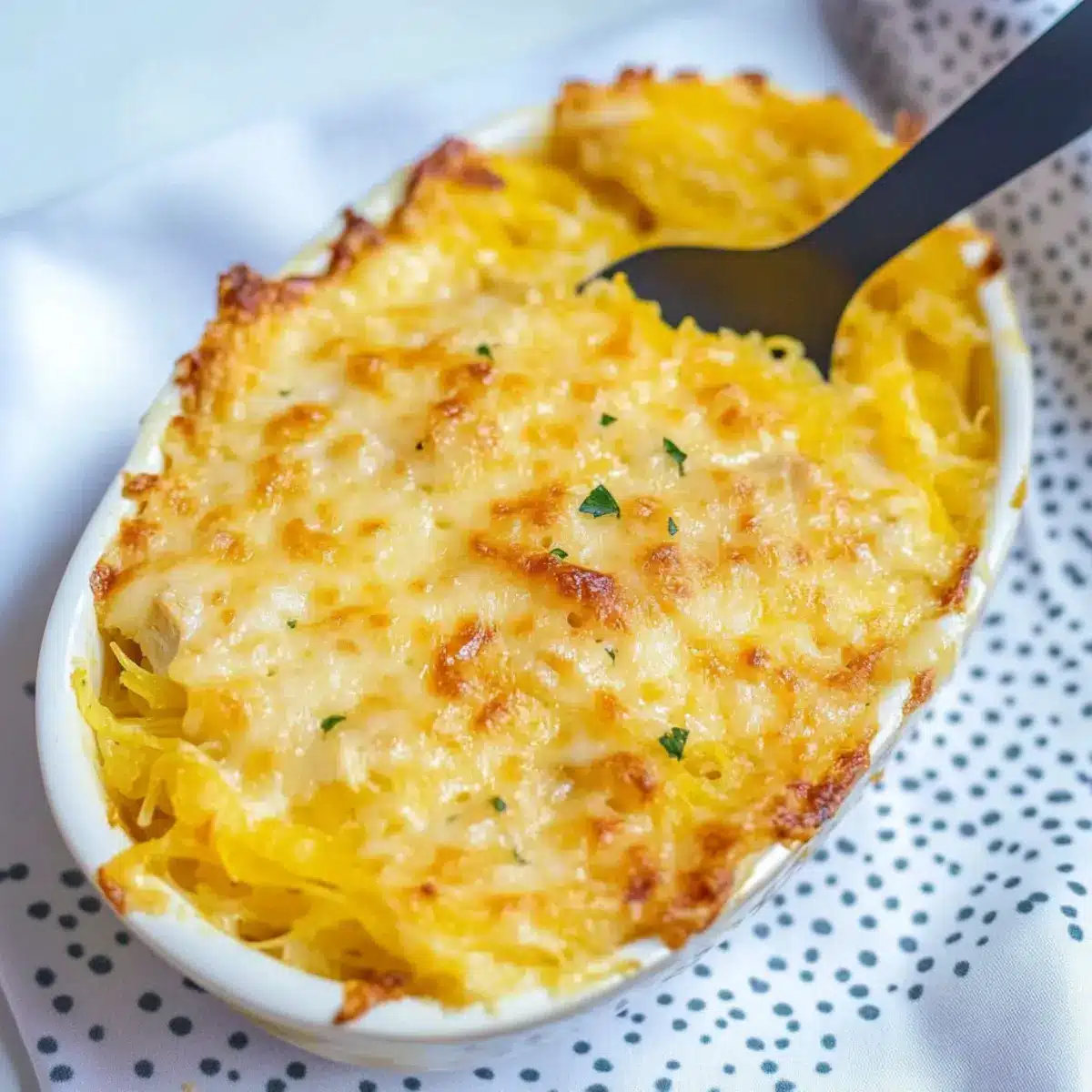 Spaghetti Squash Au Gratin
