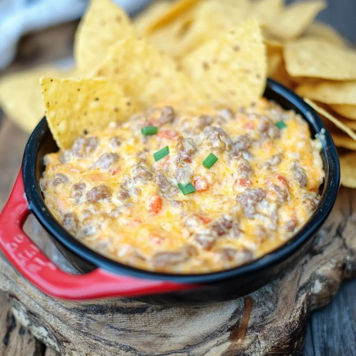 Sausage & Pimento Cheese Dip