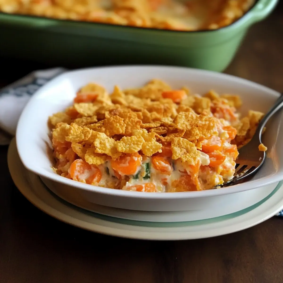 Carrot Cornflakes Casserole