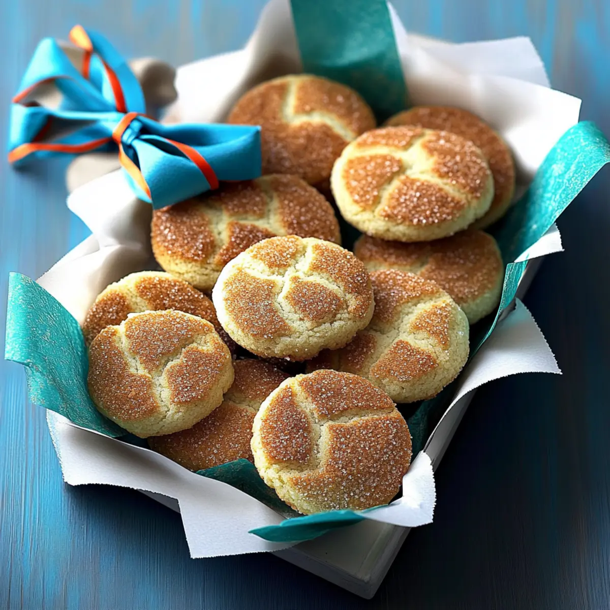 Cinnamon Sugar Crackle Cookies