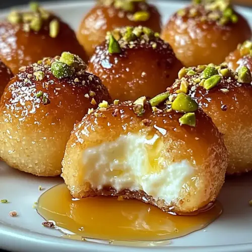 Ricotta Pistachio Honey Bites