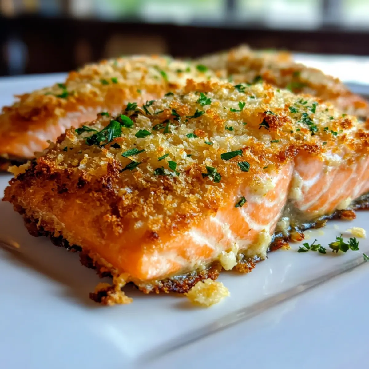 Parmesan Crusted Baked Salmon