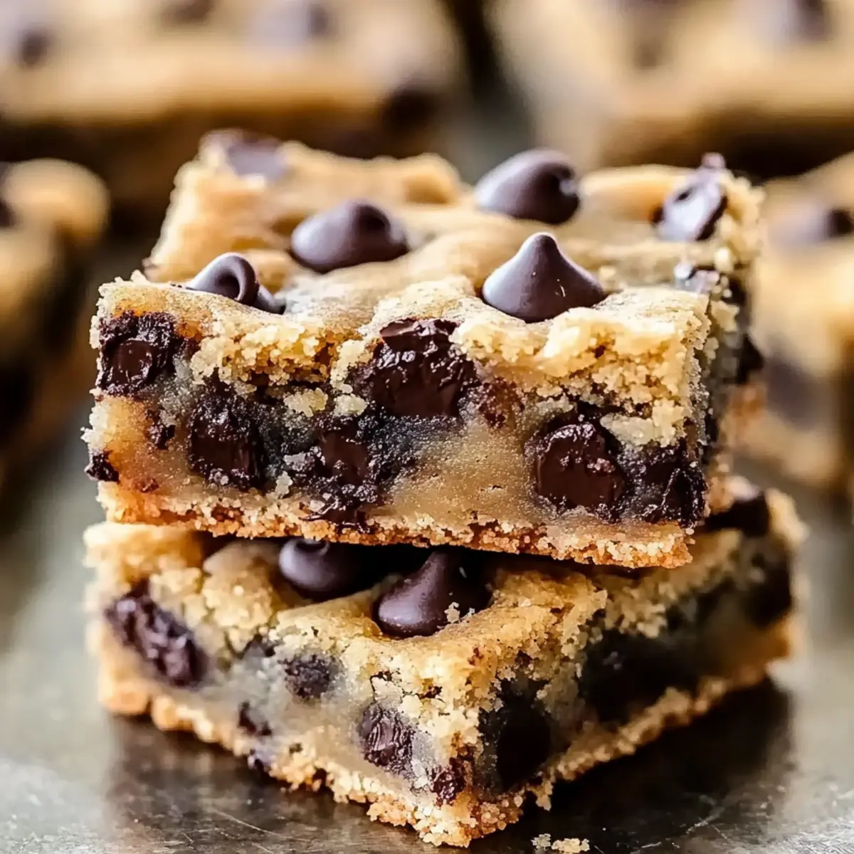 Chocolate chip cookie bars