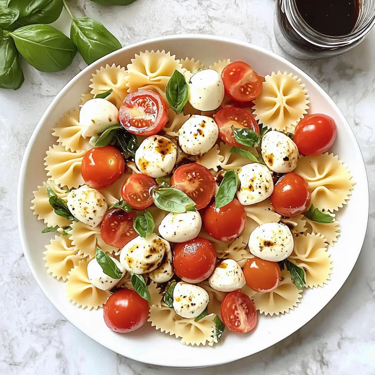 Easy Caprese Pasta Salad