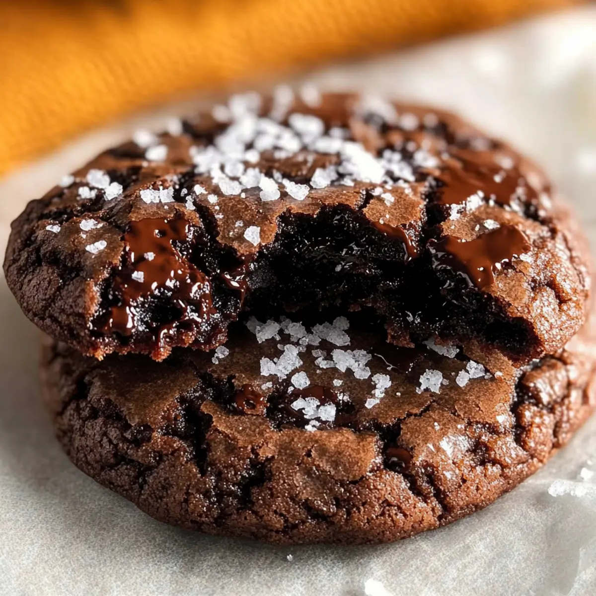 Salted Dark Chocolate Cookies