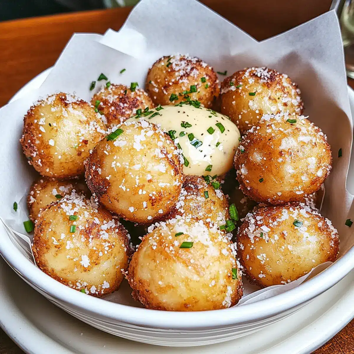 Parmesan Garlic Potato Balls