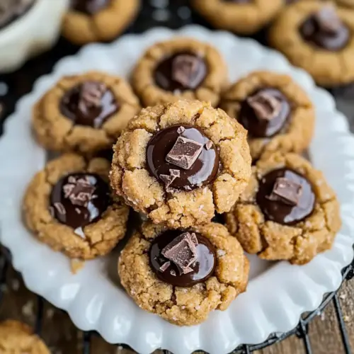 keto peanut butter blossom cookies