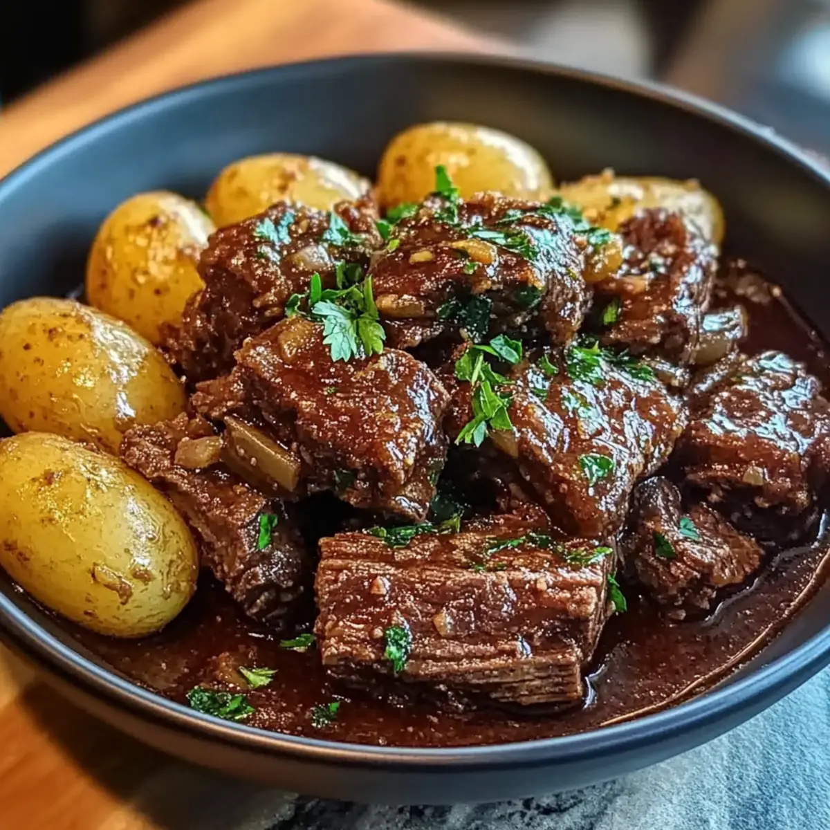 Garlic Butter Beef with Potatoes