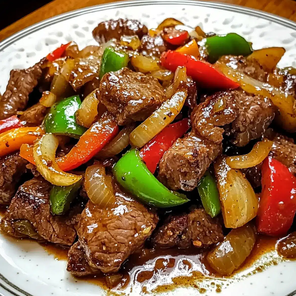 Pepper Steak with Bell Peppers