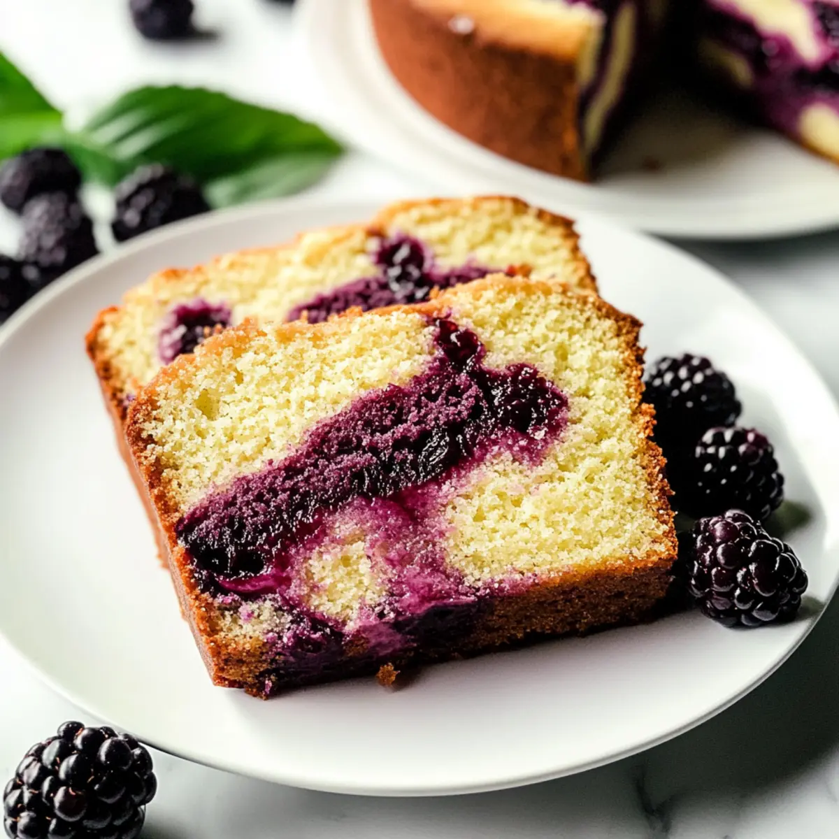 Blackberry Pound Cake Recipe