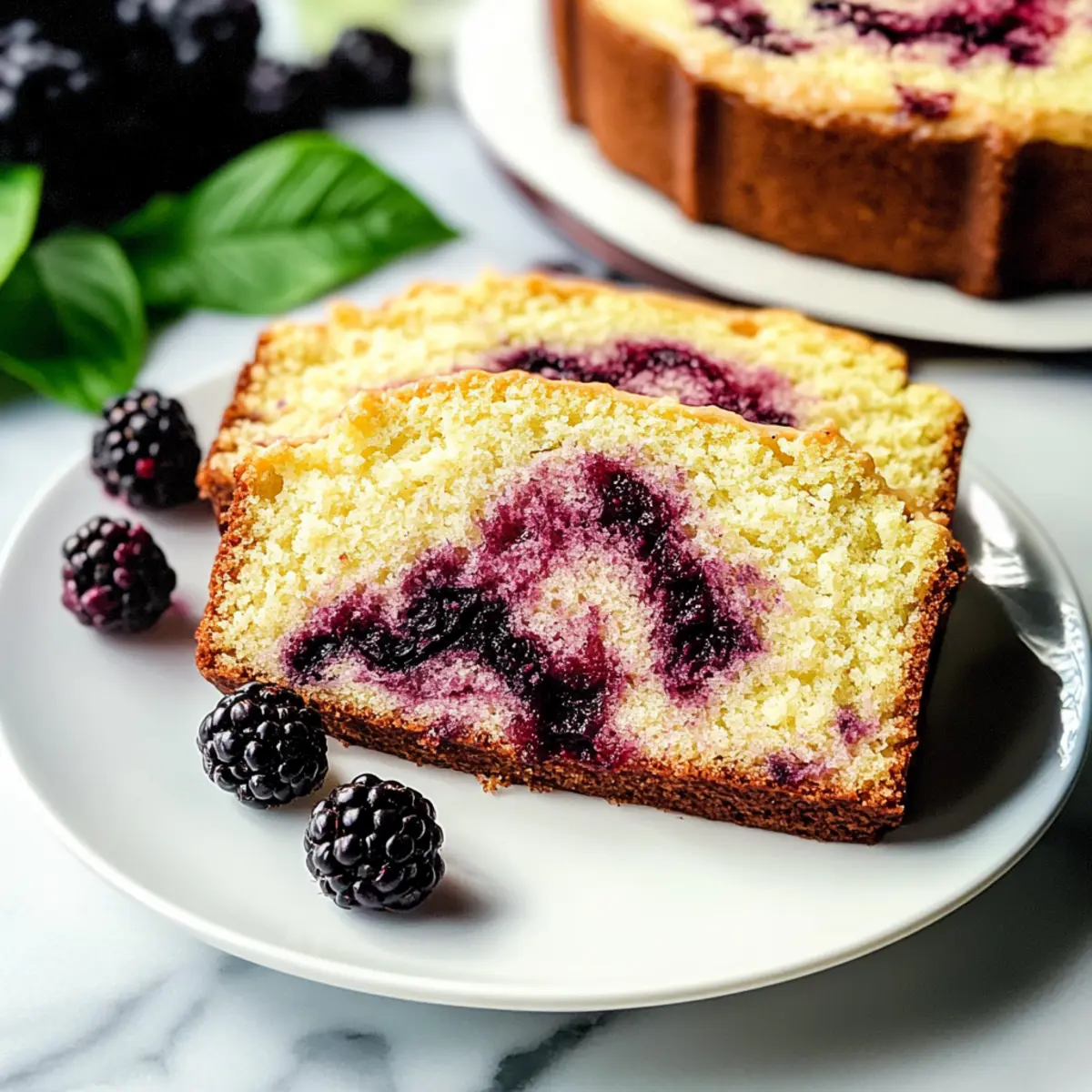 Blackberry Pound Cake Recipe