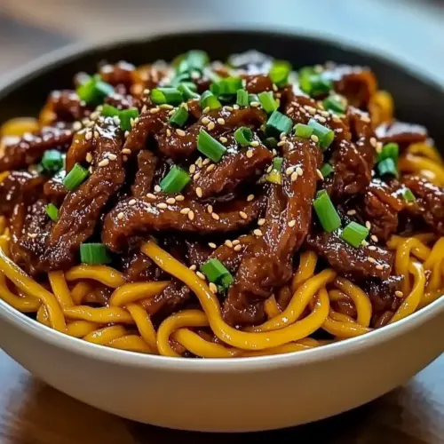 Sticky Beef Noodles