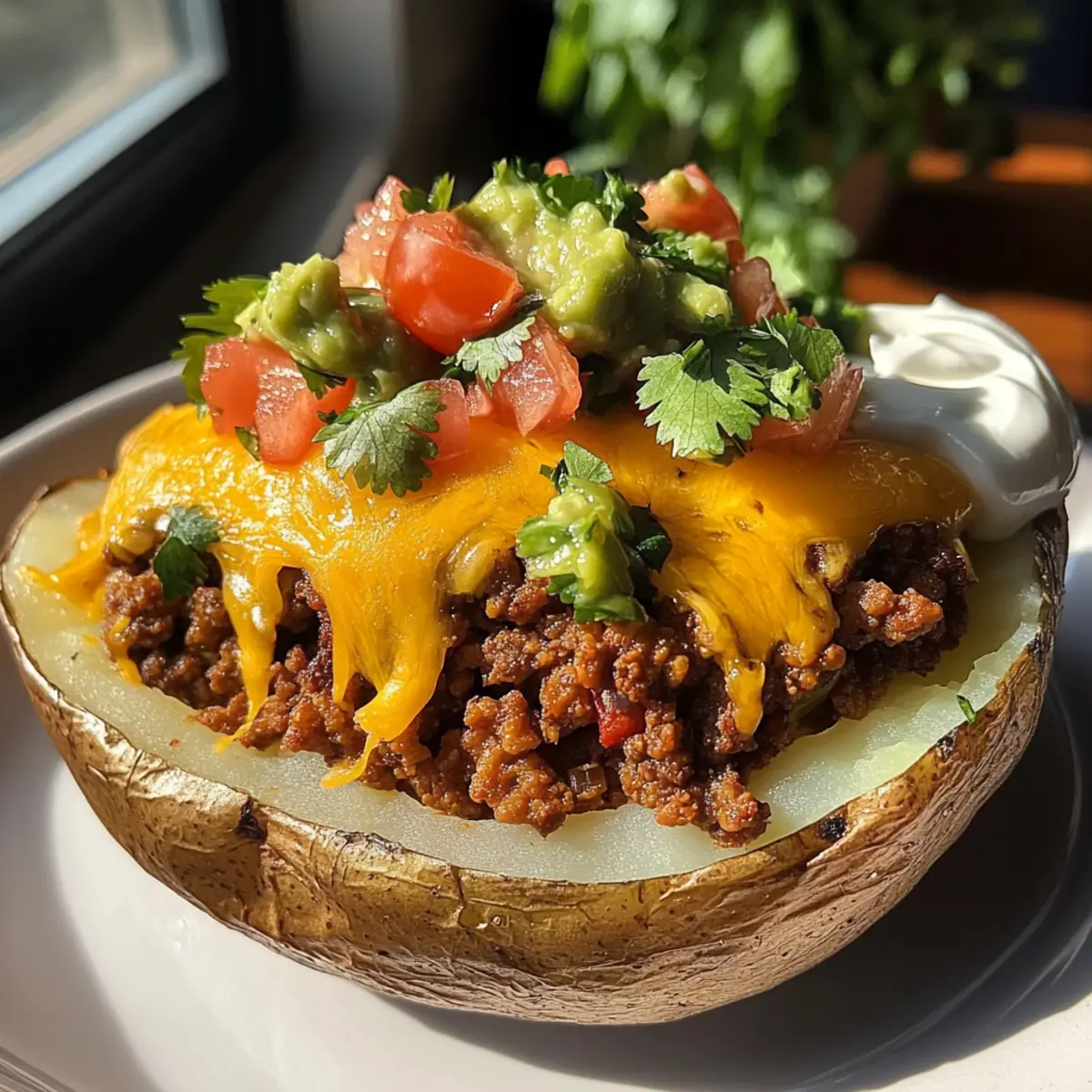 Taco Stuffed Baked Potatoes