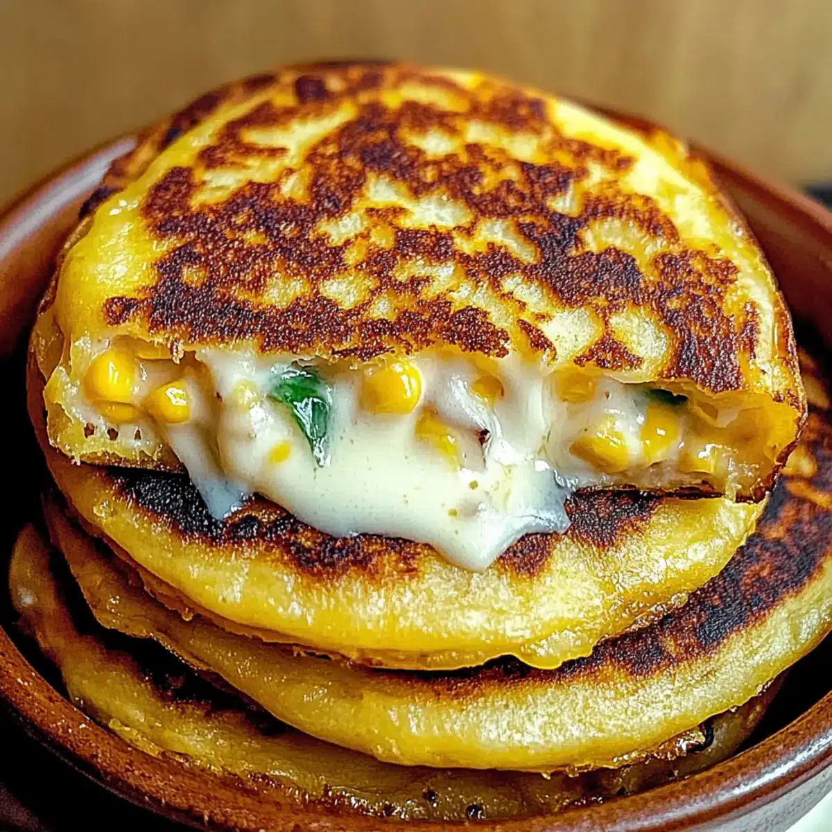 Venezuelan Sweet Corn Cachapas