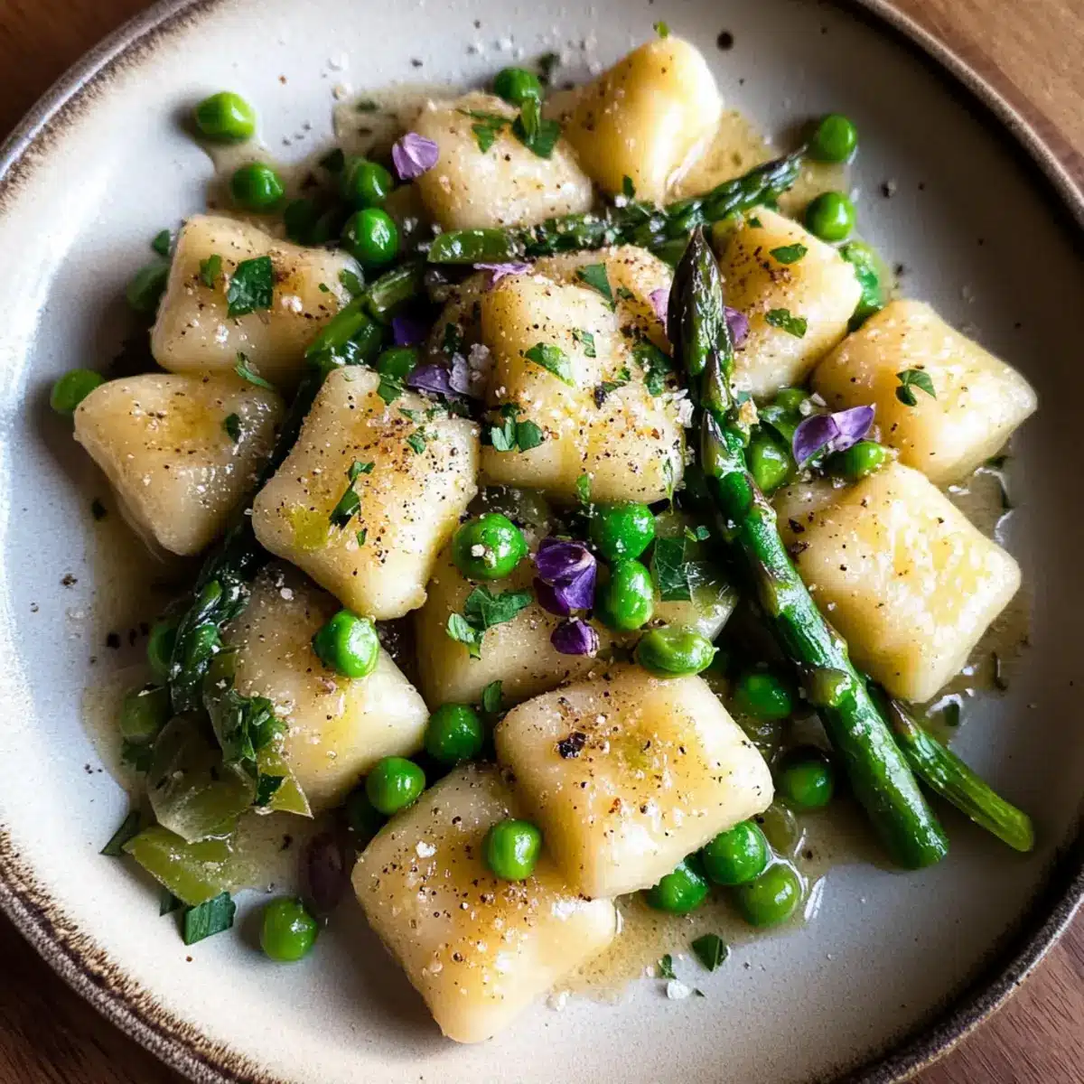 Vegetable Brown Butter Gnocchi