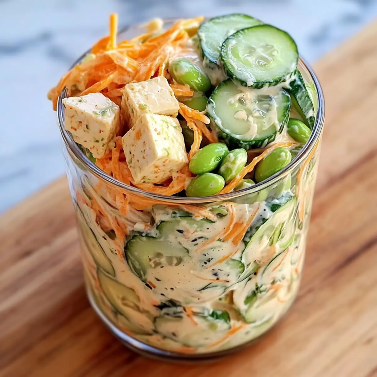 Asian Cucumber Salad Bowl