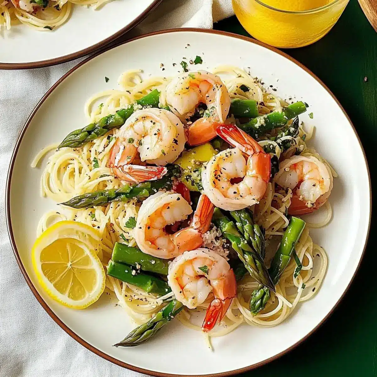 Shrimp Asparagus Pasta