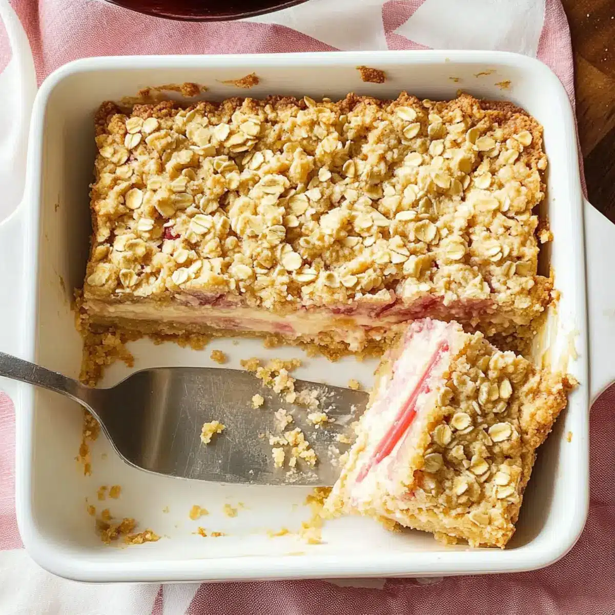 Rhubarb Cheesecake Bars