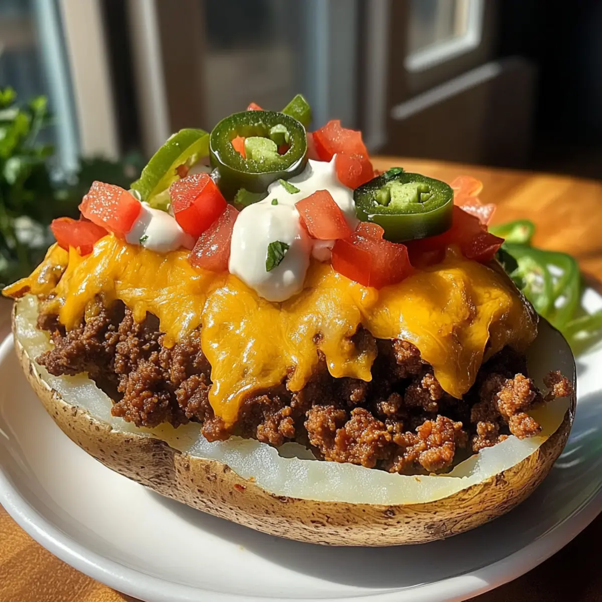 Taco Stuffed Baked Potatoes