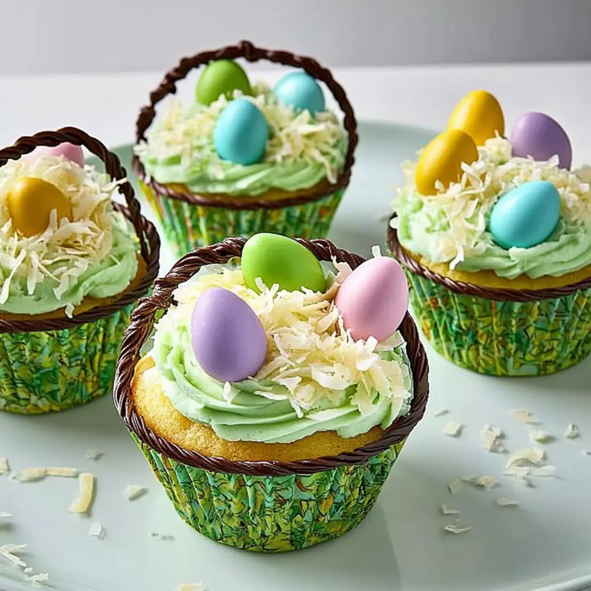 Easter Basket Cupcakes