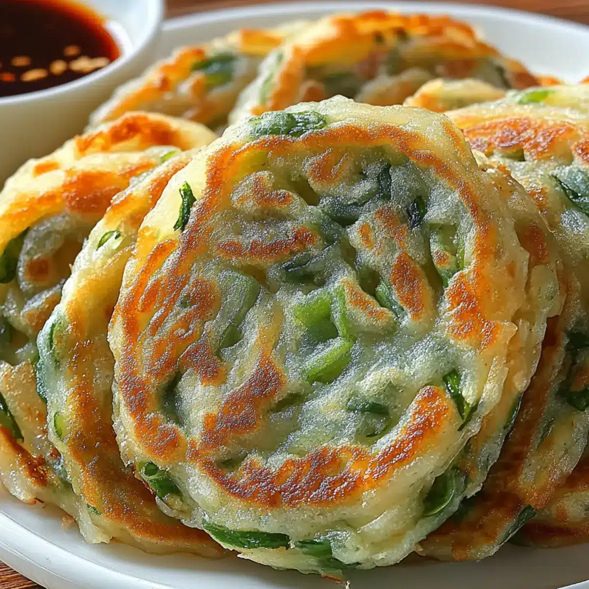 Rice Paper Scallion Pancakes